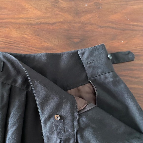 Brown Pure Wool Midi Skirt - Picture 4 of 7